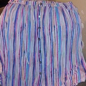 A multi colored skirt